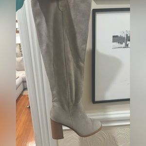 NEVER WORN VICI gray suede over knee boots!